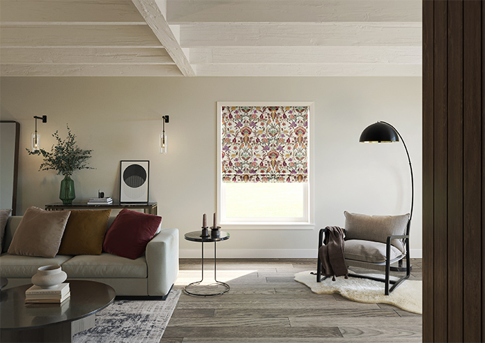 Bangalore Faux Silk, Maroon - Roman Blind - Image 8